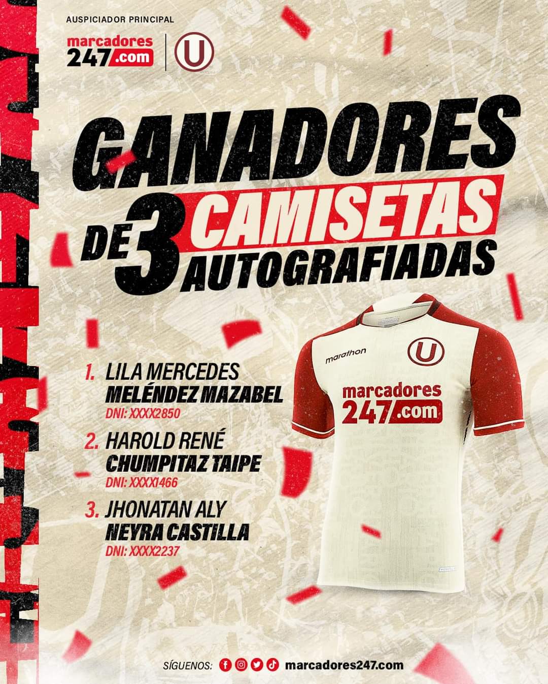 u ganadores
